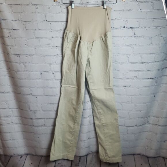 Old Navy Tan Maternity Pants - Picture 1 of 7